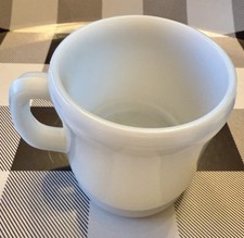 Vintage Anchor Hocking milk glass shaving mug/ coffee cup picture