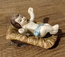 VTG Kirkland Signature Porcelain Nativity Set Replacement Baby Jesus in Manger picture