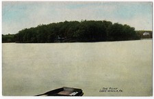 1909 Lake Winola PA Postcard The Point Boat Overfield RARE W Wings Eatonville DB picture