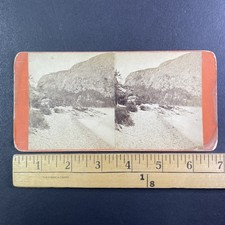 Pebbled Beach Mount Kineo Stereoview A. L. Hinds Moosehead Lake Maine picture