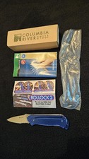 CRKT Columbia Rollock 5212b Knife New In Box Collector Rare Translucent  blue picture