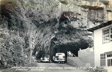 1930s Stanton Missouri Meramec Caverns drive in Cave Cook RPPC Postcard 25-5708 picture