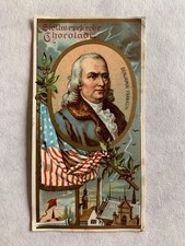 1898 Benjamin Franklin Stollwerck Card Chocolates Album 1 RARE picture