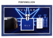 BLV BY BVLGARI 4PC SET 3.4 OZ EDT + 2 X 2.5 OZ AFTER SHAVE BALM + BAG picture