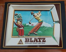 BLATZ BEER FUNNY GOLFER 8X10 ALUMINUM SIGN A MUST HAVE  picture