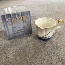ABC's Once Upon a Time Replica Mug Belle's Chipped Teacup Mug Blue White picture