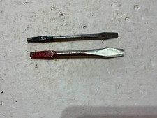 2 Vintage Craftsman slotted screw bits for brace Vanadium BB  picture