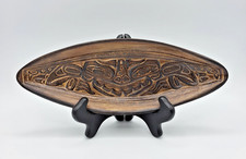 Haida B.C. Canadian Sea Monster Clay Art Pottery Dish Native American Handmade picture