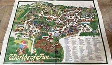 1984 Worlds of Fun Souvenir Map, Artwork by John Boyd Martin, 25