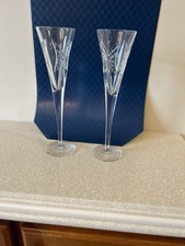 vintage Waterford crystal champagne flutes from the Millennium collection picture
