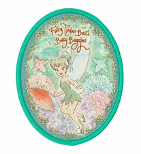 Disney Fairies Tinker Bell Busy Buggies Oval Fabric Coin Purse Zipper Green picture