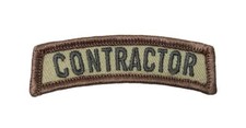 Contractor Rocker Tab Embroidered Hook Patch (CON1) picture