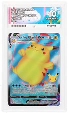 Pokemon TCG 2021 Celebrations Surfing Pikachu VMAX 009/025 ACE 10 Graded picture