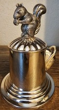 Godinger Silver Art Co. Squirrel Candy Dispenser Base & Lid Replacement Parts  picture