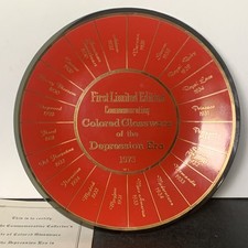 VTG First Limited Edition Commemorating Glassware Of The Depression Era Plate picture