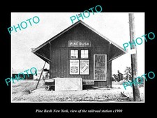 Pine Bush New York The Railroad Depot Station c1900 Old Large Historic Photo picture