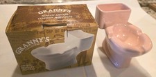Vintage Pink Granny's Toilet Ashtray And Cigarette and Pack  Holder NEW With Box picture