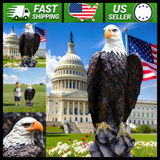Bald Eagle Statue Outdoor Garden Figurine, 24.4-Inch American Eagle picture