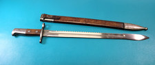 WWI Swiss Model 1914 Sawback Schmidt Rubin Rifle Bayonet + 1st Var Sheath TR1513 picture