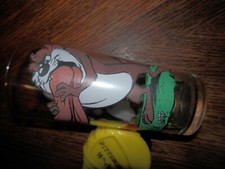 1976 PEPSI Collector Series Glass DAFFY DUCK & TAZ Warner Bros. 6.5 in. High picture