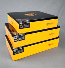 Lot 3 CAMACHO Empty Cigar Boxes Connecticut Churchill 60x6 Robusto Metal Hinges picture