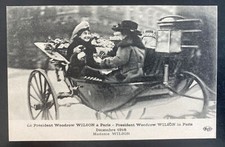 Mint France Real Picture Postcard Political President Woodrow Wilson In Paris picture