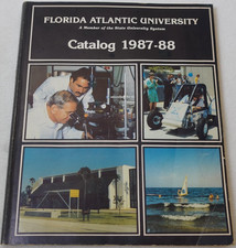 Florida Atlantic University FAU 1987-1988 Academic Original School Catalog picture