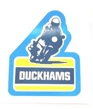 Vintage Duckhams Oil Advertising Sticker / Vintage Motorcycle Sticker / 1980s  picture