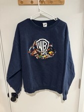 Vintage Warner Bros Studio Store Looney Tunes Navy Size M picture