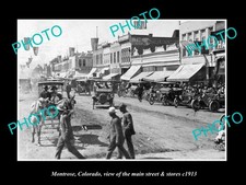 Montrose Colorado The Main Street & Stores c1913 Large Historic Old Photo picture