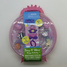 Tara Toys Peppa Pig Snap N' Wear Activity Rings Set DIY Jewelry Kit New picture
