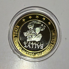 Bally's Las Vegas NV $10 Gaming Token .999 Fine Silver Limited Edition picture