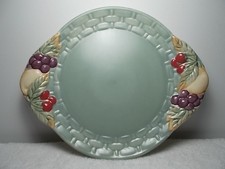 Pfaltzgraff Jamberry 3D Fruit Green Cheese Serving Plate Platter Dish picture