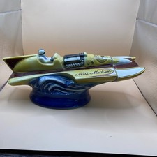 VTG Old Mr Boston Miss Madison Speed Boat Decanter 1973 Rare ( Broken )NO CORK picture