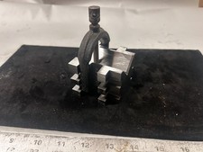 MACHINIST BkCs LATHE MILL Unusual Tool Maker Double V Block Fixture picture