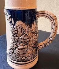 Vintage RW Bavaria German Beer Mug - Burg Stolberg relief Stein 0.25L   305 picture