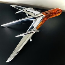 RESTORED 1955 Pontiac Hood Ornament Chieftain Star Chief Rat Rod picture
