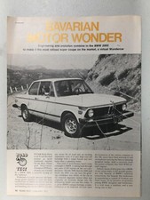 MISC1817 Vintage Article Road Test 1975 BMW 2002 Jan 1975 5 page picture