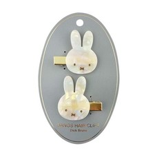 Shobido Miffy bangs clip hair clip hair tie NEW from Japan Dick Bruna white picture