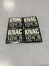 KNAC Pure Rock 105.5   lot of 4 Promo KNAC /LA GUNS Stickers RADIO METAL 🎸 🤘🏼 picture