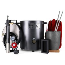 12KG Gas Metal Melting Furnace Propane Gold Silver Copper Smelter Casting Tool picture