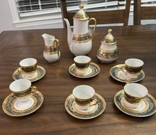 Antique Demitasse Coffee/ Tea Service Full Set by C.P. Limoges France picture