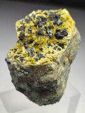 Magnetite With Epidote Gemmy Crystals Grown On Matrix Unique Combination. Afg. picture