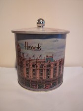 Vtg Harrods Knightsbridge EMPTY Biscuit (Cookie) Tin British London Traditional picture