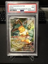 Eevee 173 Promo Pokemon Center Stamped PSA 9 Pokemon TCG Prismatic Evolutions  picture