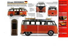 1962 VOLKSWAGEN VW MICROBUS SPEC SHEET/Brochure/Catalog picture