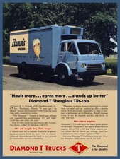 1961 Diamond T COE Truck - Hamm's Beer Delivery T534CG NEW Sign 24x30