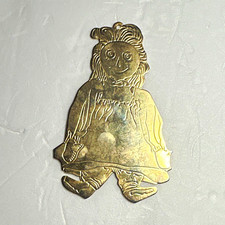 VTG Golden Raggedy Ann Christmas Ornament picture