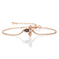 namana Rose Gold Bumble Bee Bracelet Women and Teen Girls, Cute Rose Gold picture
