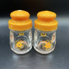 Vintage Mid Century Lucite Acrylic Salt And Pepper Shakers, Signed Gifu Plastics picture
